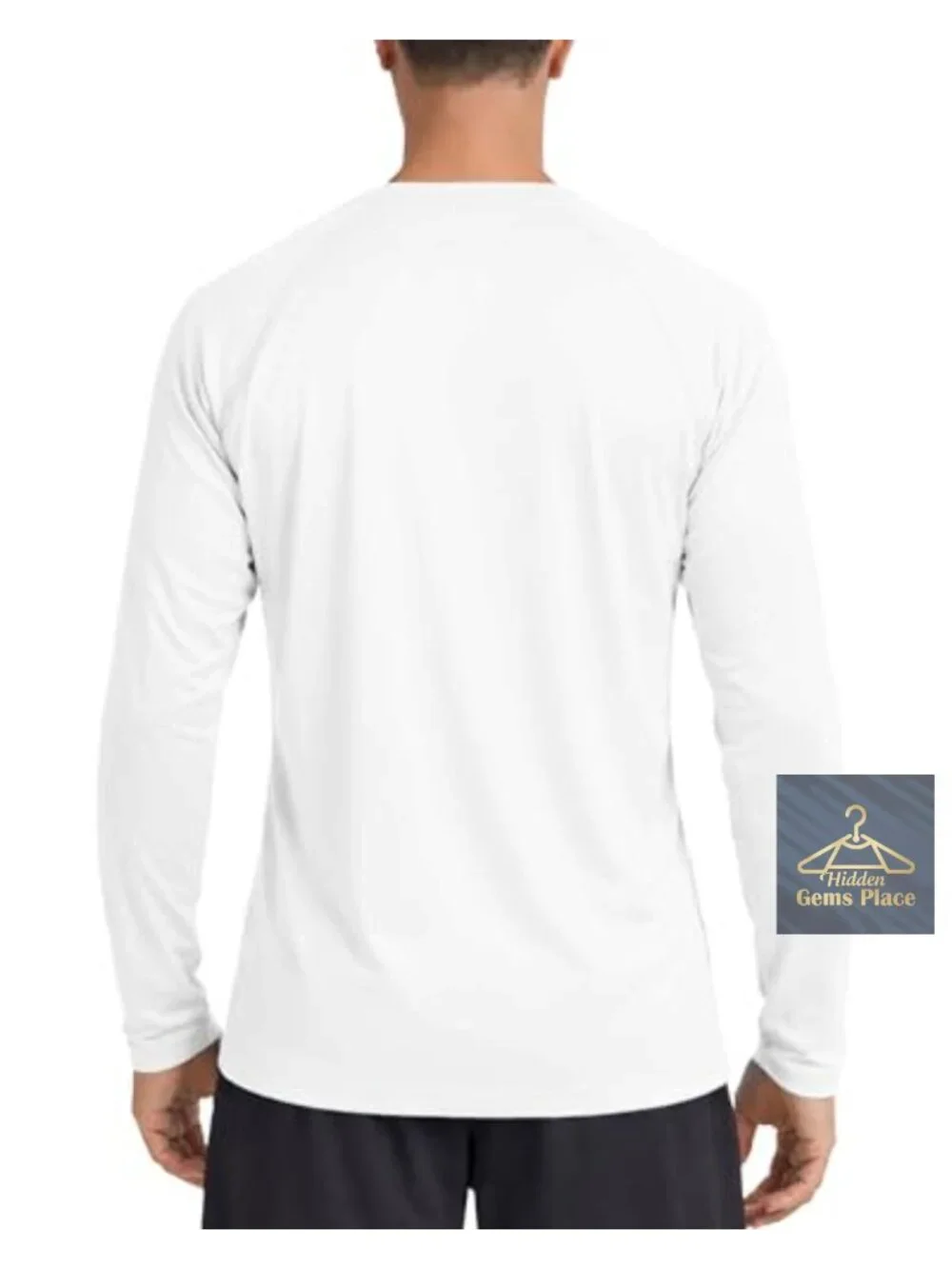 Men's UPF 50+ Long Sleeve Sun Protection Rash Guard Shirt Lightweight Quick Dry